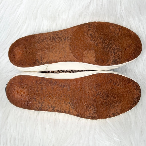 Superga Leopard Print Brown Low Top Lace Up Chunky Canvas Sneakers 37 - Picture 9 of 10